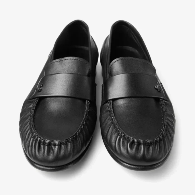 Ellis Loafer F Svarta loafers i mjukt läder