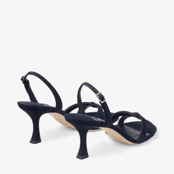 Elsy 70 marinblå mocka med slingback Elsy 70 marinblå mocka med slingback
