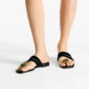 Emeri Stone Flat Black och Clover Suede Flat Sandals Emeri Stone Flat Black och Clover Suede Flat Sandals