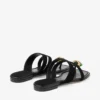 Emeri Stone Flat Black och Clover Suede Flat Sandals Emeri Stone Flat Black och Clover Suede Flat Sandals