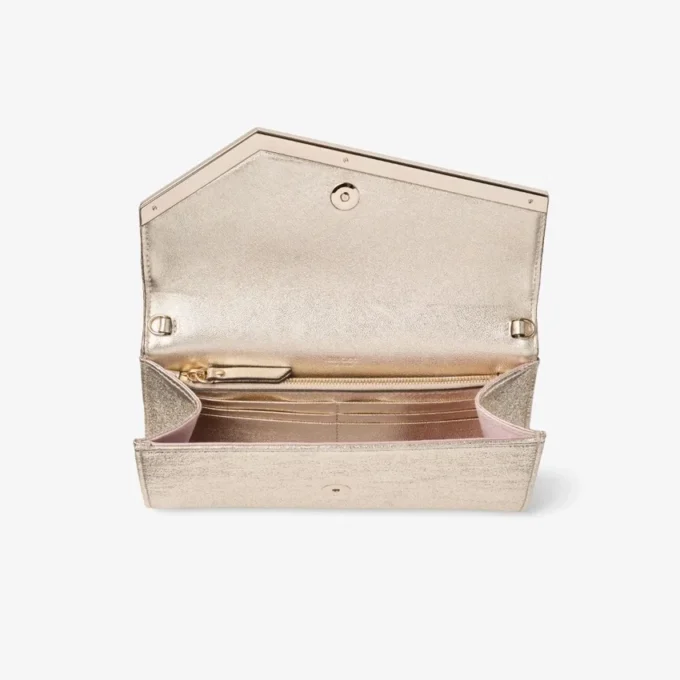 Emmie Platinum Ice Brilliance-tygclutch Emmie Platinum Ice Brilliance-tygclutch