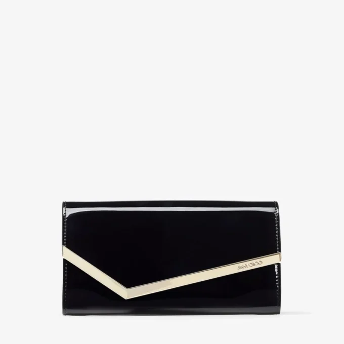 Emmie svart lackläderclutch Emmie svart lackläderclutch