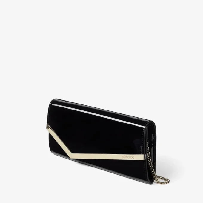 Emmie svart lackläderclutch Emmie svart lackläderclutch