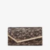 Emmie Svart och balettrosa jimmy choo spetsclutch