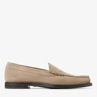 Ethan Loafer Loafer i stenfärgat sammet
