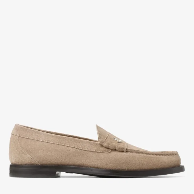 Ethan Loafer Loafer i stenfärgat sammet Ethan Loafer Loafer i stenfärgat sammet