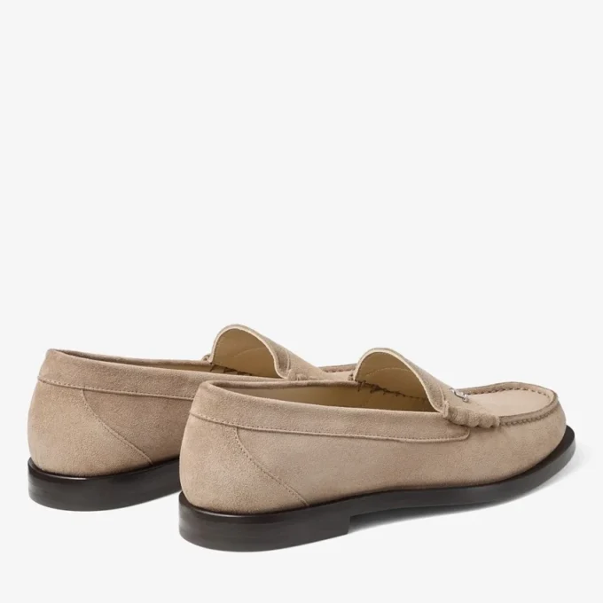 Ethan Loafer Loafer i stenfärgat sammet Ethan Loafer Loafer i stenfärgat sammet