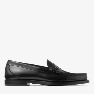 Ethan Loafer Svart Box-loafer i kalvskinn