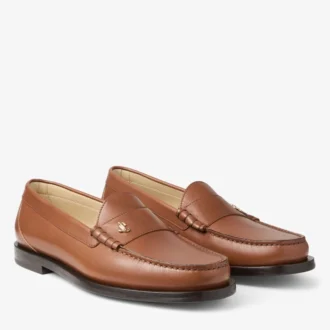 Ethan Loafer Tan Mattborstat läder Loafer