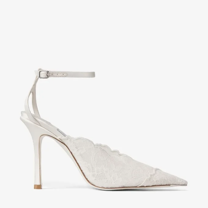 Faiz 100 elfenbensvita pumps från Jimmy Choo Faiz 100 elfenbensvita pumps från Jimmy Choo