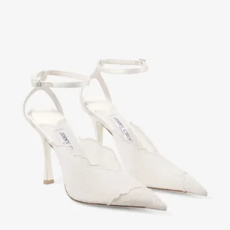 Faiz 100 elfenbensvita pumps från Jimmy Choo