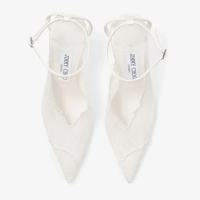 Faiz 100 elfenbensvita pumps från Jimmy Choo Faiz 100 elfenbensvita pumps från Jimmy Choo