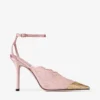 Faiz 100 Rose jimmy choo spetspumps med spetsdetaljer i metall Faiz 100 Rose jimmy choo spetspumps med spetsdetaljer i metall