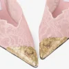 Faiz 100 Rose jimmy choo spetspumps med spetsdetaljer i metall Faiz 100 Rose jimmy choo spetspumps med spetsdetaljer i metall