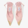 Faiz 100 Rose jimmy choo spetspumps med spetsdetaljer i metall Faiz 100 Rose jimmy choo spetspumps med spetsdetaljer i metall