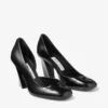 Farren 85 svarta pumps i mjukt spazzolato-läder Farren 85 svarta pumps i mjukt spazzolato-läder