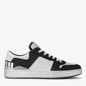 Florent M svarta sneakers i glittertyg
