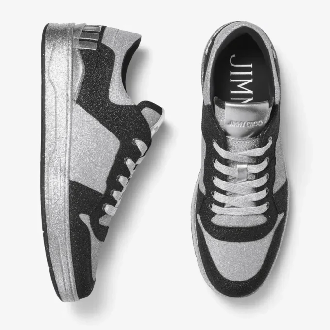 Florent M svarta sneakers i glittertyg Florent M svarta sneakers i glittertyg