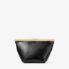 Ganache svart bikerläder-clutch Ganache svart bikerläder-clutch