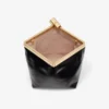 Ganache svart bikerläder-clutch Ganache svart bikerläder-clutch