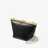 Ganache svart bikerläder-clutch Ganache svart bikerläder-clutch