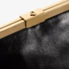 Ganache svart bikerläder-clutch Ganache svart bikerläder-clutch