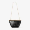Ganache svart bikerläder-clutch Ganache svart bikerläder-clutch