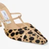 Gloria Mule 85 Mules i ponnyläder med naturligt leopardmönster Gloria Mule 85 Mules i ponnyläder med naturligt leopardmönster