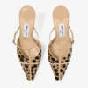 Gloria Mule 85 Mules i ponnyläder med naturligt leopardmönster Gloria Mule 85 Mules i ponnyläder med naturligt leopardmönster