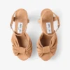 Heloise 120 Toffee Suede Platform Sandals Heloise 120 Toffee Suede Platform Sandals