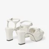 Heloise 80 Latte plattformssandaler i nappaläder Heloise 80 Latte plattformssandaler i nappaläder