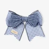 Hårspänne med rosett Hårspänne med rosett i marinblå mini-gingham-organza