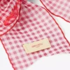 Hårspänne med rosett Ruby Red Mix Mini Gingham Organza hårspänne med rosett