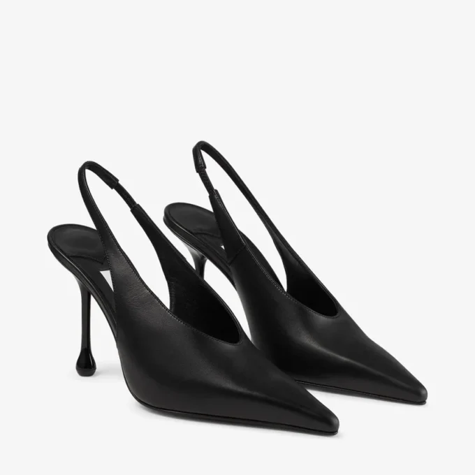 Isa 95 svarta läderpumps Isa 95 svarta läderpumps
