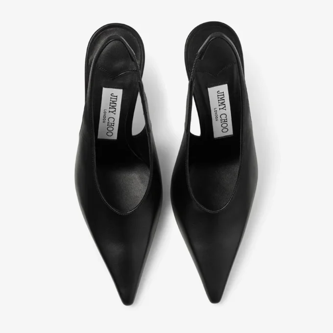 Isa 95 svarta läderpumps Isa 95 svarta läderpumps
