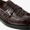 Ivy Loafer Sambuco Loafers i glansigt läder med krokodilprägling