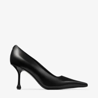 Ixia 80 svarta pumps i nappaläder