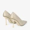 Ixia 95 Gula pumps i satin med strass Ixia 95 Gula pumps i satin med strass