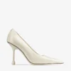 Ixia 95 pumps i lackläder i latte Ixia 95 pumps i lackläder i latte