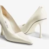 Ixia 95 pumps i lackläder i latte Ixia 95 pumps i lackläder i latte
