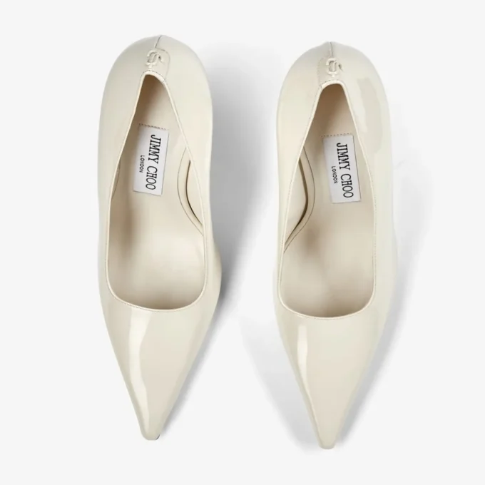 Ixia 95 pumps i lackläder i latte Ixia 95 pumps i lackläder i latte