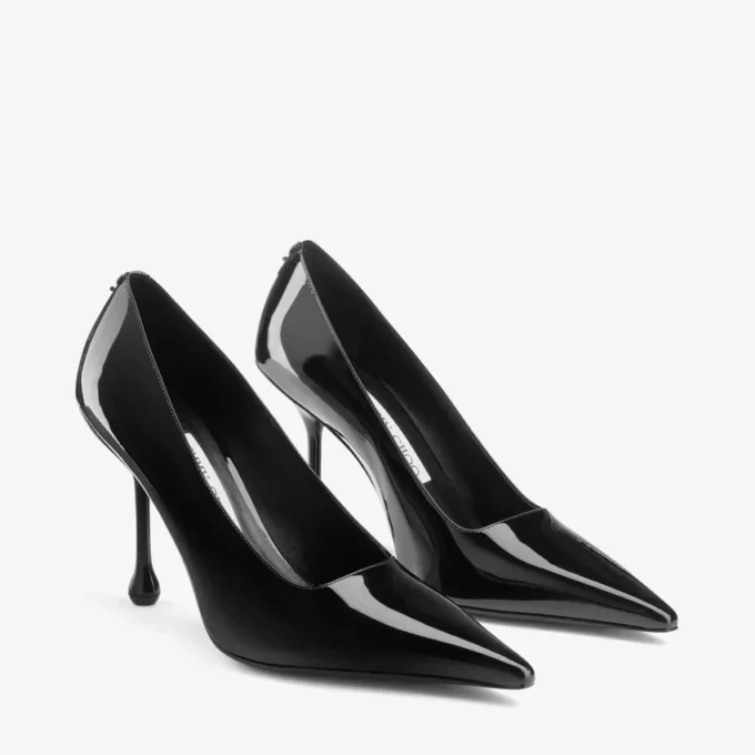 Ixia 95 svarta pumps i lackläder Ixia 95 svarta pumps i lackläder