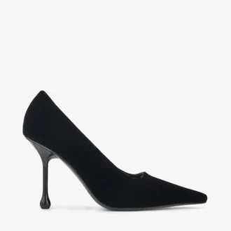 Ixia 95 svarta pumps i sammet