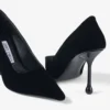 Ixia 95 svarta pumps i sammet Ixia 95 svarta pumps i sammet