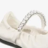 Jade Ballerina Latte Ballerinaskor i mjukt nappaläder med kristallrem Jade Ballerina Latte Ballerinaskor i mjukt nappaläder med kristallrem