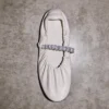 Jade Ballerina Latte Ballerinaskor i mjukt nappaläder med kristallrem Jade Ballerina Latte Ballerinaskor i mjukt nappaläder med kristallrem