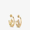 Jc Monogram Hoops Guldfinish metall Jc Monogram Hoops