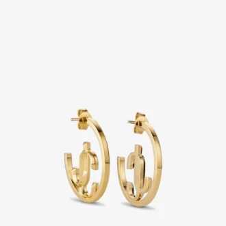 Jc Monogram Hoops Guldfinish metall Jc Monogram Hoops Jc Monogram Hoops Guldfinish metall Jc Monogram Hoops