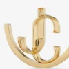 Jc Monogram Hoops Guldfinish metall Jc Monogram Hoops