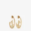 Jc Monogram Hoops Guldfinish metall Jc Monogram Hoops